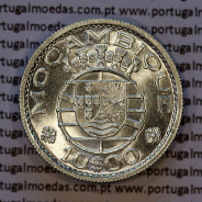 Moçambique, 10 Escudos 1966 Prata, 10$00 escudos 1966 prata Ex-Colónia de Moçambique, (Soberba), World Coins Mozambique KM 79a