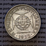 Moçambique, 2$50 1950 Prata, 2.50 Escudos 1950 prata Ex-Colónia de Moçambique, (MBC), World Coins Mozambique KM 68