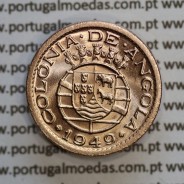 Angola 10 Centavos 1949 Bronze, ("$10" Dez centavos 1949 Angola), (Soberba), Ex-Colónia Angola, World Coins Angola KM 70