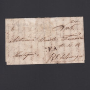 Carta Pré-Filatélica circulada de CEA (Seia) para Vale de Remigio datada de 06-04-1841