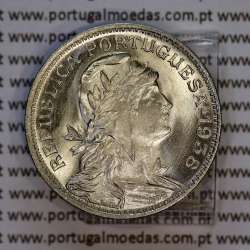 50 Centavos 1938 Alpaca, Republica Portuguesa, (SOBERBA), Rara neste estado conservação, World Coins Portugal KM 577