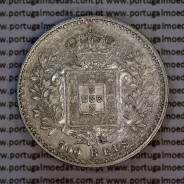 Portugal, silver coin of 500 réis 1891 of D. Carlos I, (XF/UNC), World Coins Portugal KM 535