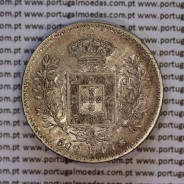 500 réis 1892 prata D. Carlos I, cinco tostões prata 1892 reinado D. Carlos I, (Bela-), World Coins Portugal KM 535