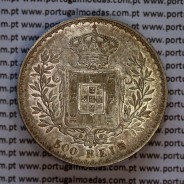 500 réis 1893 prata D. Carlos I, cinco tostões prata 1893 reinado D. Carlos I, (Bela), World Coins Portugal KM 535