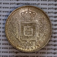 500 réis 1893 prata D. Carlos I, cinco tostões prata 1893 reinado D. Carlos I, (Bela), World Coins Portugal KM 535