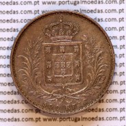 500 réis 1871 prata D. Luis I, moeda de cinco tostões prata 1871, World Coins Portugal KM 509