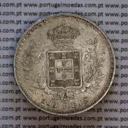 Portugal, silver coin of 500 réis 1896 of D. Carlos I, (VF+), World Coins Portugal KM 535