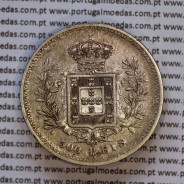 Portugal, silver coin of 500 réis 1896 of D. Carlos I, (VF+), World Coins Portugal KM 535