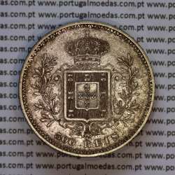 Portugal, silver coin of 500 réis 1896 of D. Carlos I, (VF), World Coins Portugal KM 535