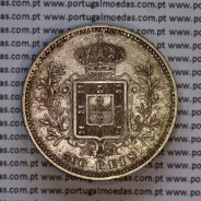 Portugal, silver coin of 500 réis 1896 of D. Carlos I, (VF), World Coins Portugal KM 535