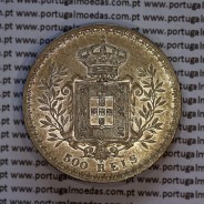 Portugal, silver coin of 500 réis 1899 of D. Carlos I, (XF), World Coins Portugal KM 535