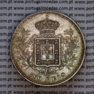 Portugal, silver coin of 500 réis 1899 of D. Carlos I, (XF), World Coins Portugal KM 535