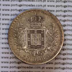 Portugal, silver coin of 500 réis 1899 of D. Carlos I, (VF), World Coins Portugal KM 535