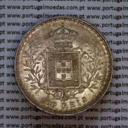 500 réis 1903 prata D. Carlos I, cinco tostões prata 1903 reinado D. Carlos I,