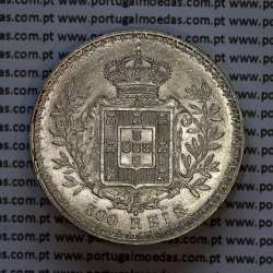 Portugal, silver coin of 500 réis 1906 of D. Carlos I, (XF+), World Coins Portugal KM 535