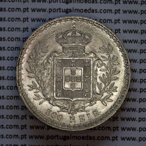 Portugal, silver coin of 500 réis 1906 of D. Carlos I, (XF+), World Coins Portugal KM 535
