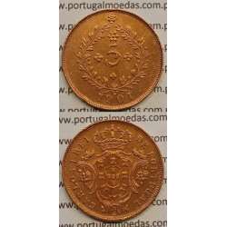 5 REIS COBRE 1901 "AÇORES" (MBC+) D. CARLOS I
