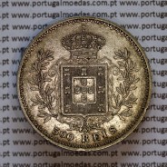 Portugal, silver coin of 500 réis 1907 of D. Carlos I, (VF), World Coins Portugal KM 535