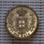 Portugal, silver coin of 500 réis 1908 of D. Carlos I, (VF+), World Coins Portugal KM 535