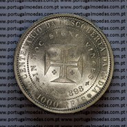 1000 réis 1898 prata D. Carlos I, 4º Centenário da Descoberta da Índia, (Soberba), World Coins Portugal KM 539