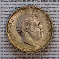 1000 réis 1899 prata D. Carlos I, dez tostões prata 1899 reinado D. Carlos I, (Bela/Soberba), World Coins Portugal KM 540 1000 réis 1899 prata D. Carlos I, dez tostões prata 1899 reinado D. Carlos I, (Bela/Soberba), World Coins Portugal KM 540