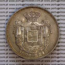 1000 réis 1899 prata D. Carlos I 1000 réis 1899 prata D. Carlos I