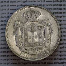 Portugal, silver coin of 1000 réis 1899 of D. Carlos I, (XF/UNC), World Coins Portugal KM 540