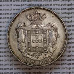 1000 réis 1899 prata D. Carlos I, dez tostões prata 1899 reinado D. Carlos I, (Bela), World Coins Portugal KM 540 1000 réis 1899 prata D. Carlos I, dez tostões prata 1899 reinado D. Carlos I, (Bela), World Coins Portugal KM 540