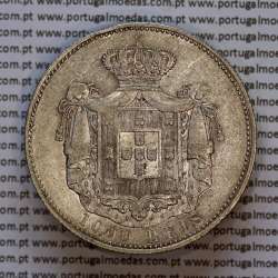 1000 réis 1899 prata D. Carlos I, dez tostões prata 1899 reinado D. Carlos I, (MBC+/Bela-), World Coins Portugal KM 540 1000 réis 1899 prata D. Carlos I, dez tostões prata 1899 reinado D. Carlos I, (MBC+/Bela-), World Coins Portugal KM 540
