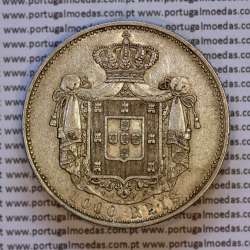 Portugal, silver coin of 1000 réis 1899 of D. Carlos I, (VF+), World Coins Portugal KM 540