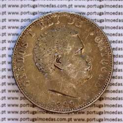 1000 réis 1899 prata D. Carlos I, dez tostões prata 1899 reinado D. Carlos I, (BC+/MBC-), World Coins Portugal KM 540 1000 réis 1899 prata D. Carlos I, dez tostões prata 1899 reinado D. Carlos I, (BC+/MBC-), World Coins Portugal KM 540