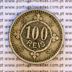 100 réis 1900 Cupro-Níquel D. Carlos I, tostão cuproníquel 1900 reinado D. Carlos I, (MBC), World Coins Portugal KM 546