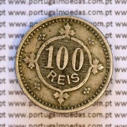 100 réis 1900 Cupro-Níquel D. Carlos I, tostão cuproníquel 1900 reinado D. Carlos I, (MBC), World Coins Portugal KM 546