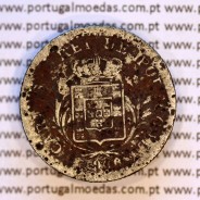 100 réis 1900 Cupro-Níquel D. Carlos I, tostão cuproníquel 1900 reinado D. Carlos I, (BC-/REG), World Coins Portugal KM 546