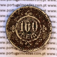 Portugal, Copper-nickel coin of 100 réis 1900 of D. Carlos I, (VF-), World Coins Portugal KM#546