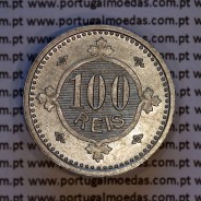 Portugal, very rare Pattern of coin 100 Reis 1900 of Aluminum, ↑↑ Medal alignment and Plain edge, of the reign of D. Carlos I