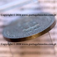 Portugal, very rare Pattern of coin 100 Reis 1900 of Aluminum, ↑↑ Medal alignment and Plain edge, of the reign of D. Carlos I