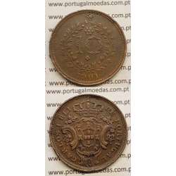10 REIS COBRE 1901 "AÇORES" (MBC+) D. CARLOS I