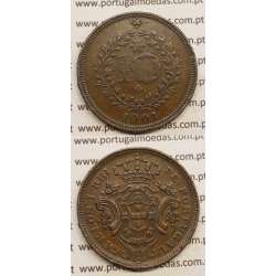 10 REIS COBRE 1901 "AÇORES" (MBC-) D. CARLOS I