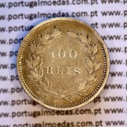 100 réis 1894 prata D. Carlos I, tostão prata 1894 reinado D. Carlos I, (BC), World Coins Portugal KM 531.