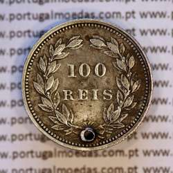 100 réis 1898 prata D. Carlos I, tostão prata 1898 reinado D. Carlos I, (BC), World Coins Portugal KM 531