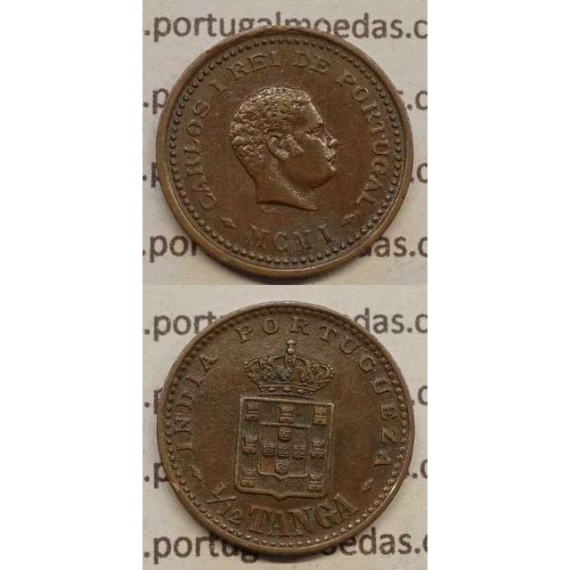 1/12 TANGA COBRE MCMI -1901 "ÍNDIA" (MBC+) D. CARLOS I