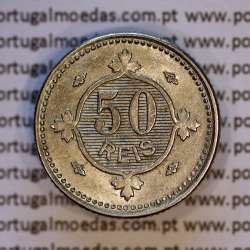 50 réis 1900 Cupro-Níquel D. Carlos I,