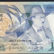 100 Escudos 1986 Fernando Pessoa 16/10/1986, 100$00 Cem Escudos 16/10/1986 Chapa:9 Banco de Portugal, (QNC), Pick 179a