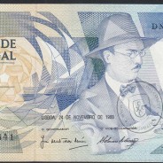 100 Escudos Fernando Pessoa 24.11.1988, One Hundred Escudos 24 November 1988 Plate 9 - Bank of Portugal, (QNC), Pick 179f