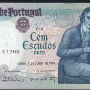 100 Escudos 1985 Bocage 04/06/1985, 100$00 Cem Escudos 04/06/1985 Chapa:8 Banco de Portugal, (NC), Pick 178e