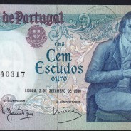 100 Escudos 1980 Bocage 02/09/1980, 100$00 Cem Escudos 02/09/1980 Chapa:8 Banco de Portugal, (NC), Pick 178a