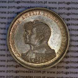 500 réis 1898 prata D. Carlos I e Amélia Rainha de Portugal, 4º Centenário da Descoberta da Índia, (Bela), World Coins KM538