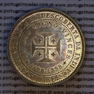 Portugal, silver coin of 500 réis 1898 of D. Carlos I, 4th Centenary of the Discovery of India 1498-1898, (UNC), KM 538.
