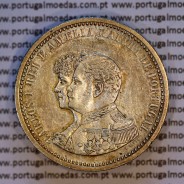 Portugal, silver coin of 500 réis 1898 of D. Carlos I, 4th Centenary of the Discovery of India 1498-1898, (VF+), KM 538.